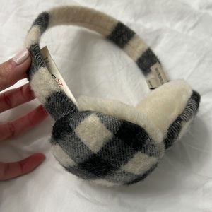 Like New Burberry Nova Check Cashmere Shearling Earmuffs Youth Kids (one size)
